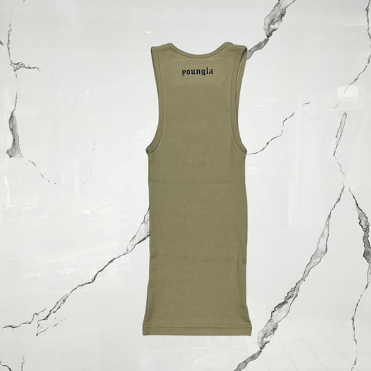 YoungLA Wife Lovers Beige Tank Tee - Urban Utility