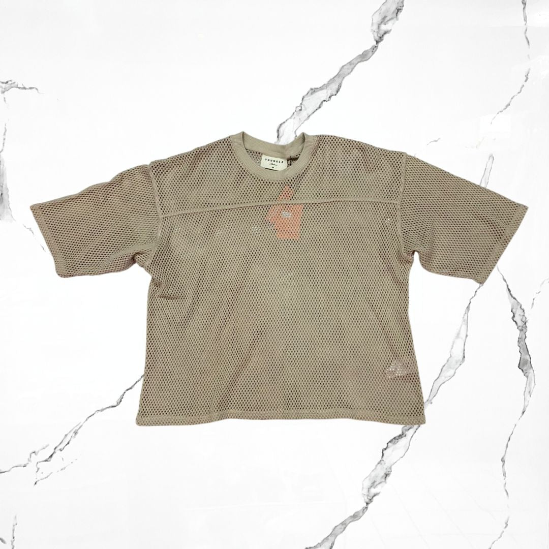 YoungLA Cotton Mesh Tan T-shirt - Urban Utility