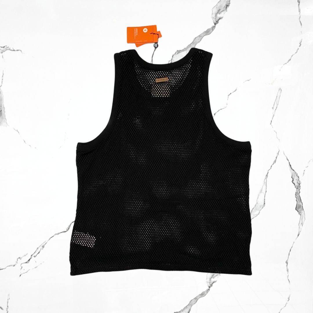 YoungLA Cotton Mesh Black TanK - Urban Utility