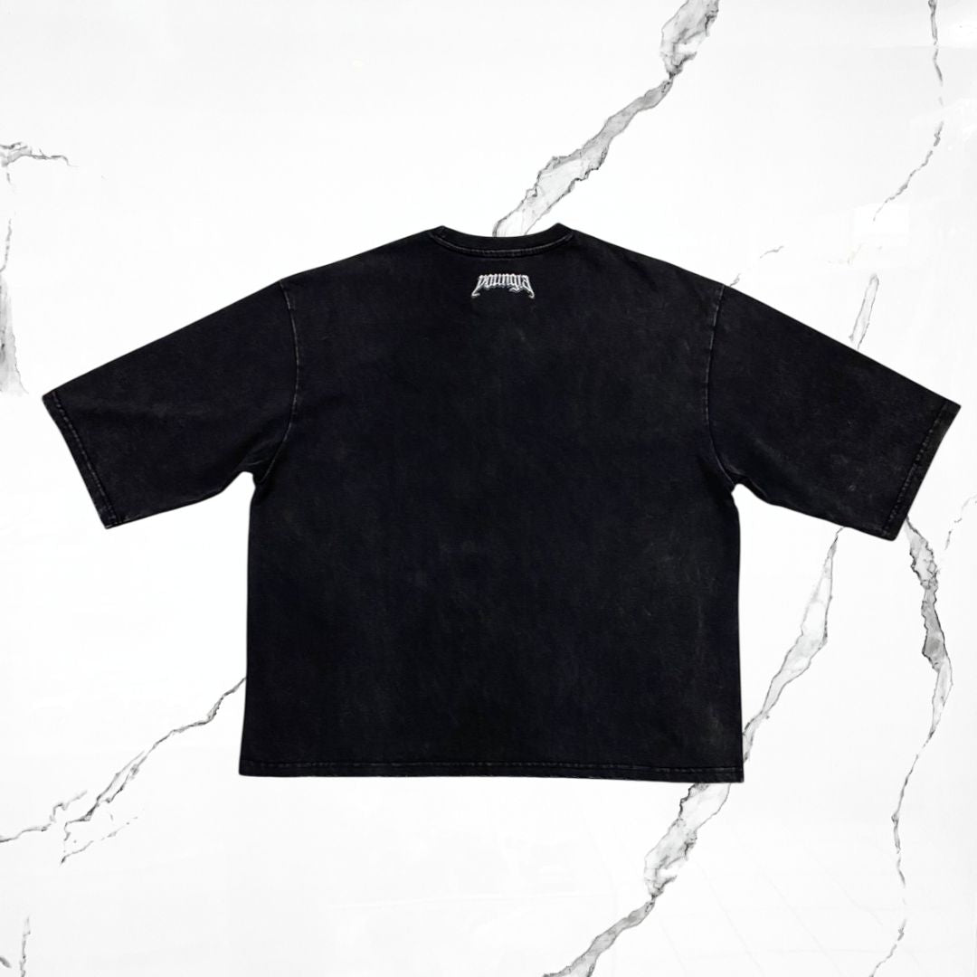 YoungLA Royal Knight Black Wash T-shirt - Urban Utility