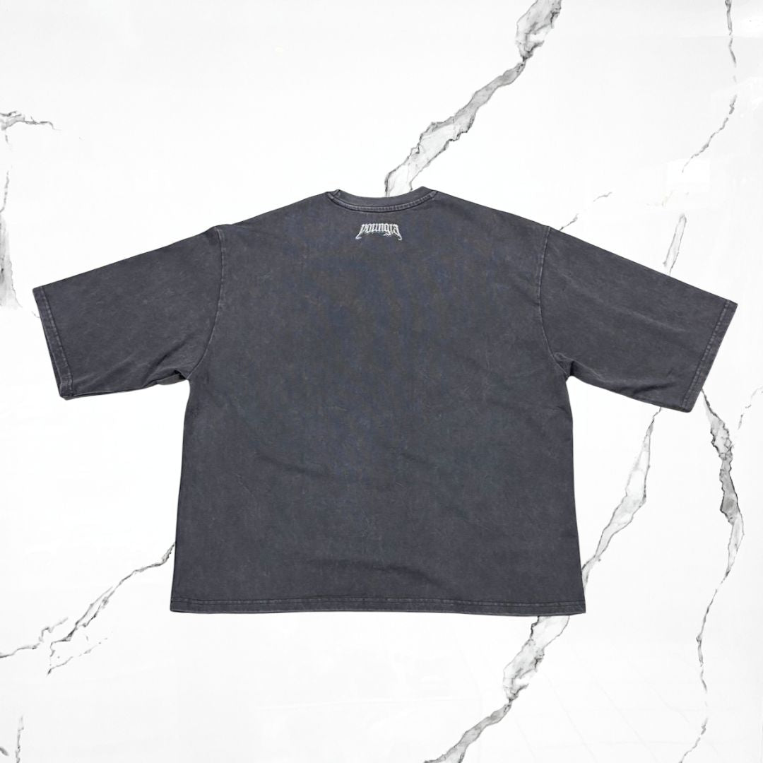 YoungLA Royal Knight Grey Wash T-shirt - Urban Utility
