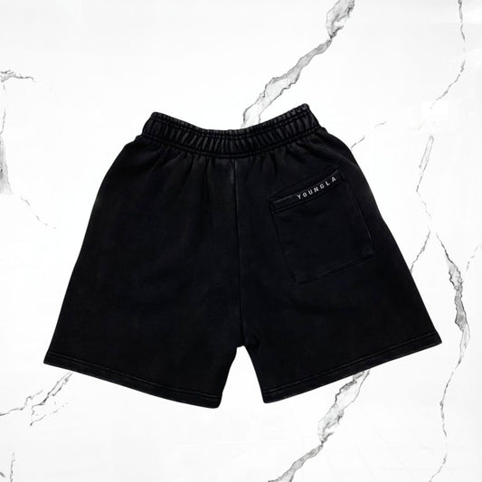 YoungLA Dark Wave Black Wash Short - Urban Utility