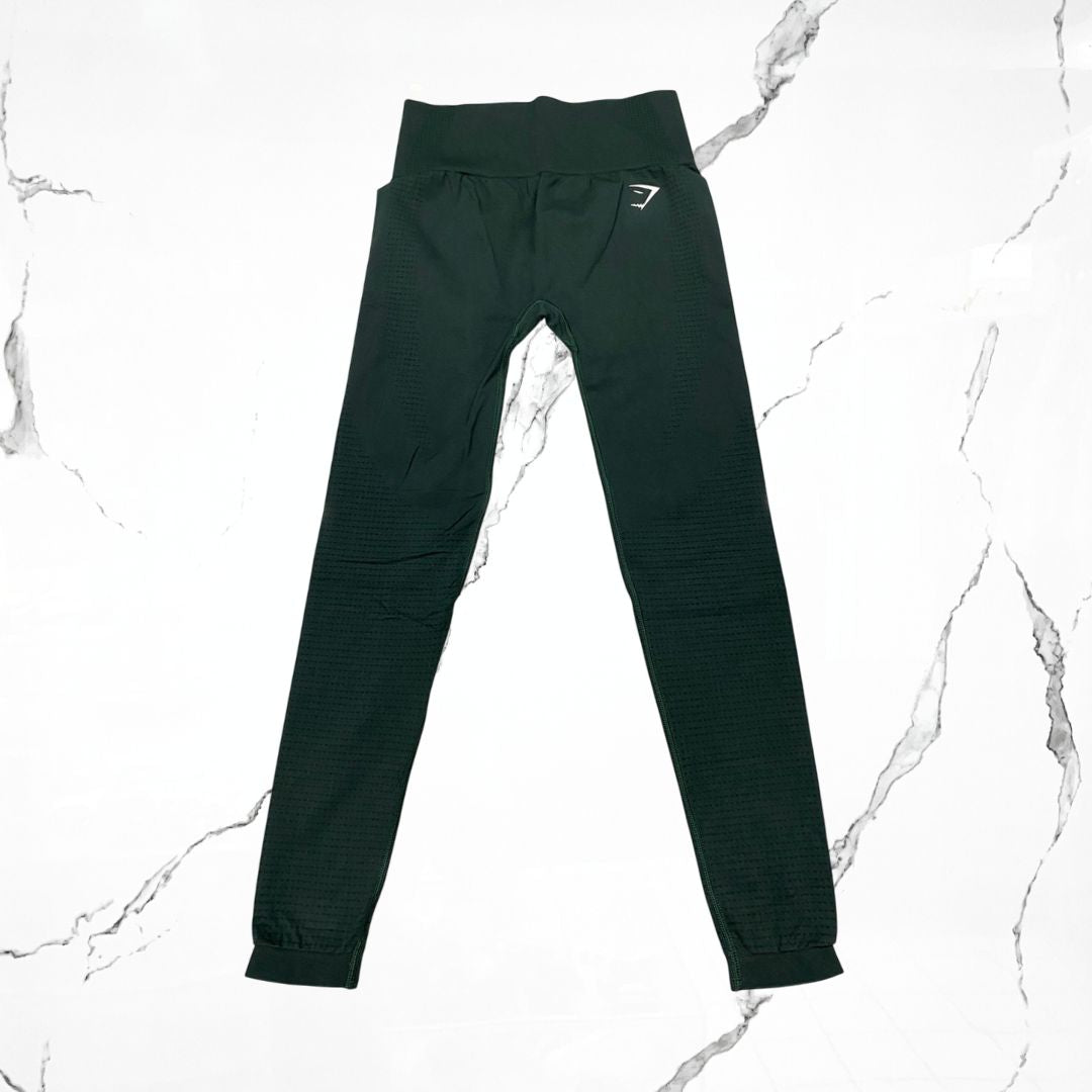 Gymshark Vital Seamless Woodland Green Marl Leggings - Urban Utility