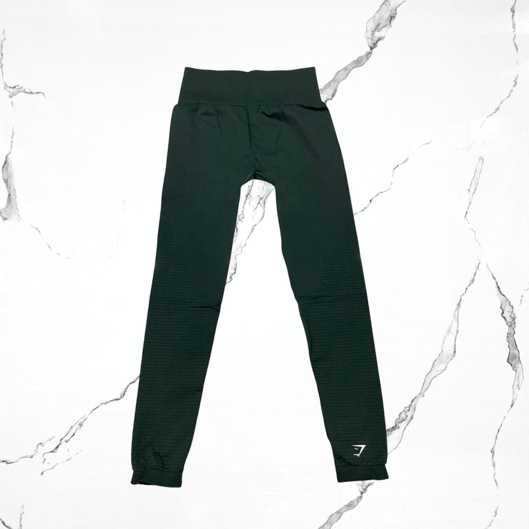 Gymshark Vital Seamless Woodland Green Marl Leggings - Urban Utility