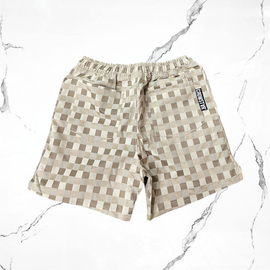 CrowStar Brown Damier Premium Short - Urban Utility