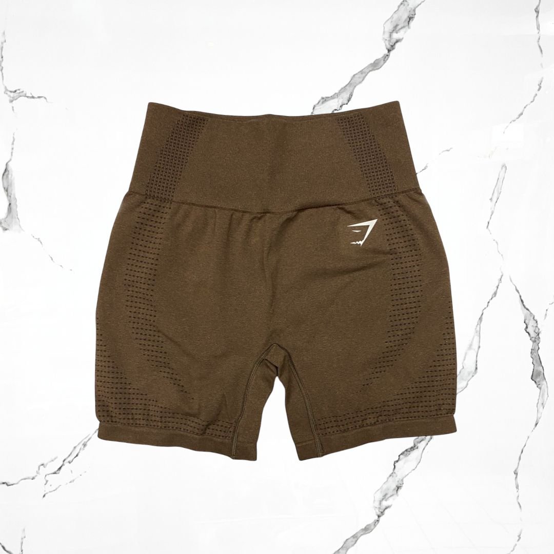 Gymshark Vital Seamless Espresso Marl Shorts - Urban Utility
