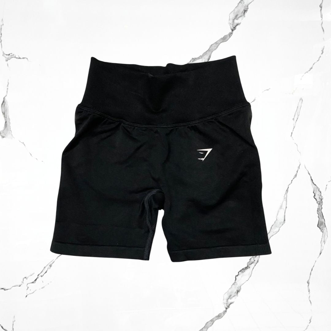 Gymshark Lift Seamless Black Marl Shorts - Urban Utility
