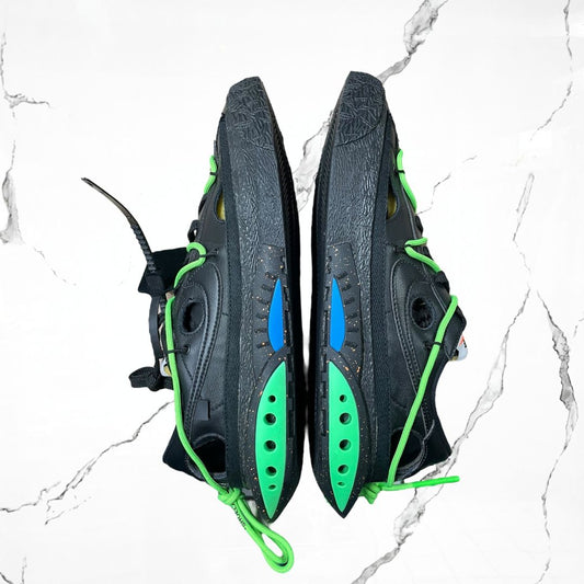 Blazer Low Off White Black Electro Green (De Uso) - Urban Utility