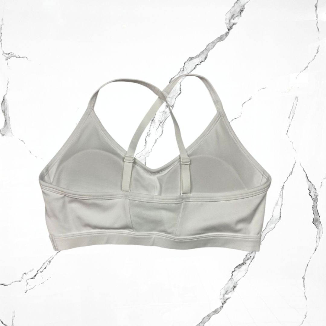 Gymshark Ruched White Sports Bra - Urban Utility