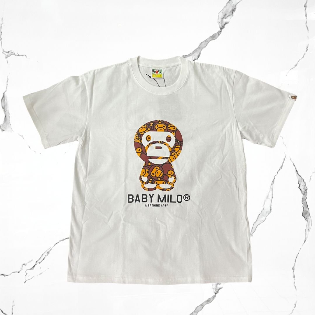 Bape Baby Milo White T-shirt - Urban Utility