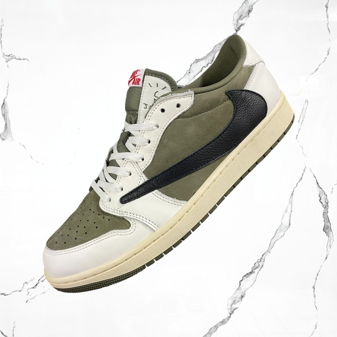 Jordan 1 Low OG Travis Scott Medium Olive (De Uso) - Urban Utility