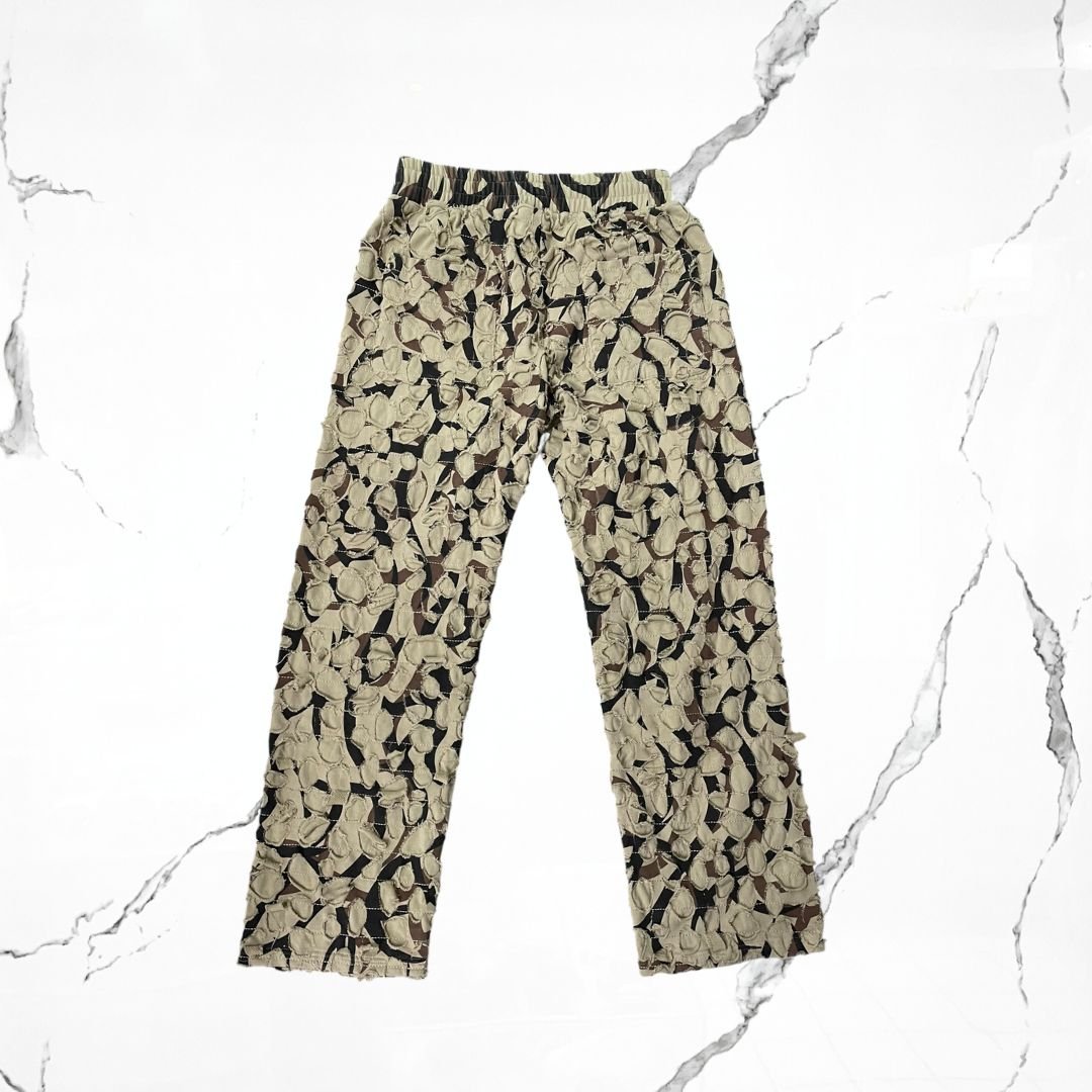 Revenge Boro R - Camo Distressed Sweatpants Yellow - Urban Utility