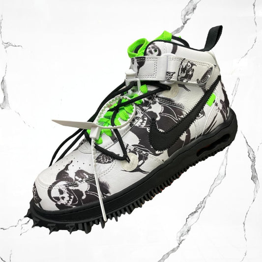 Air Force 1 Mid Off - White Grim Reaper - Urban Utility