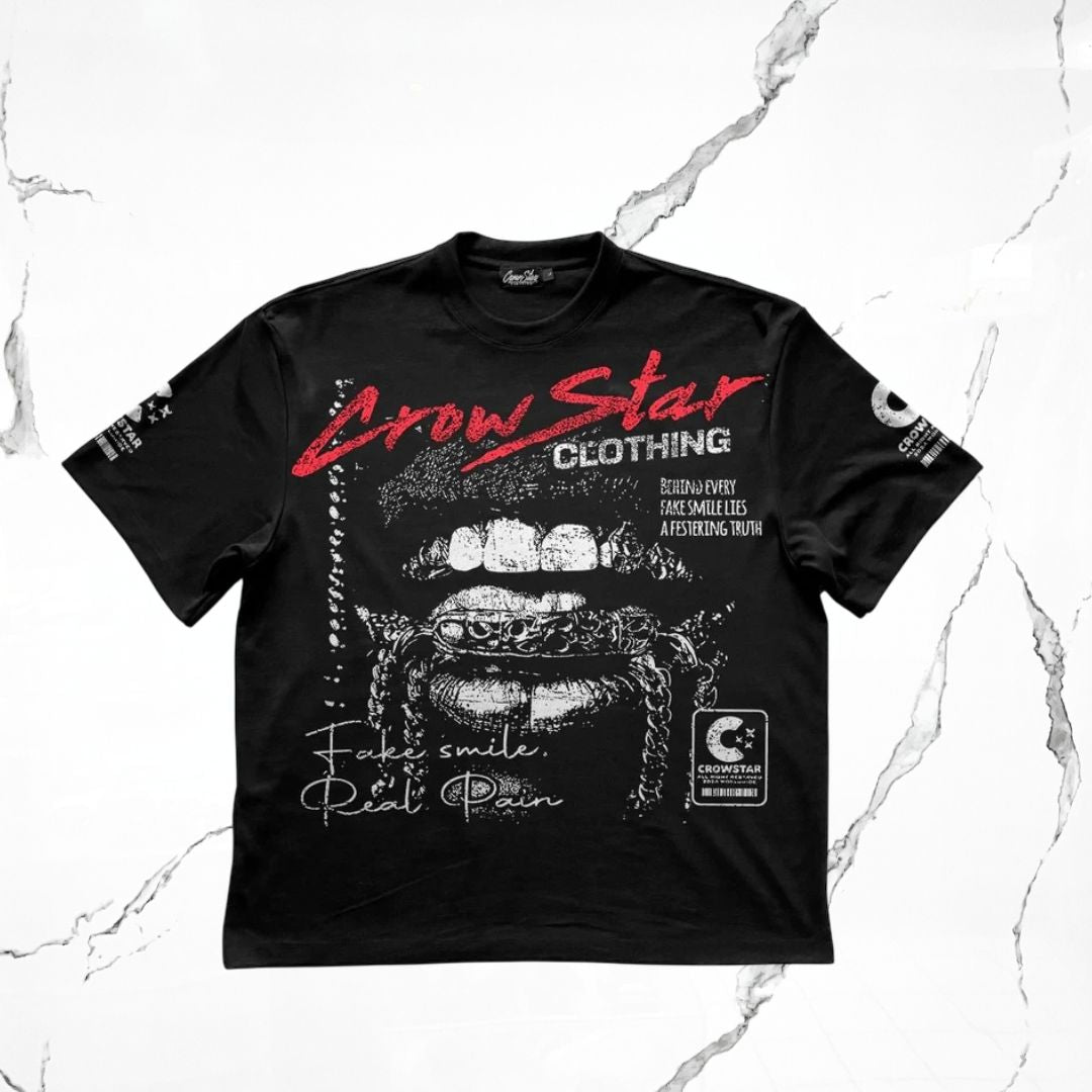 Crowstar Fake Smile T-shirt - Urban Utility