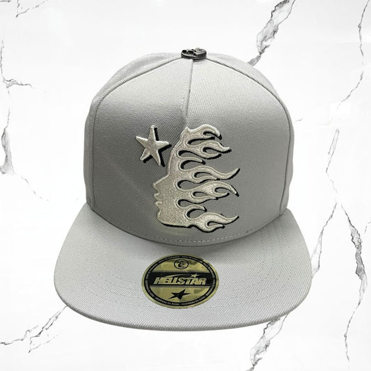 Hellstar Fitted Hat Grey Cap - Urban Utility