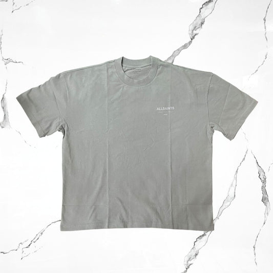 All Saints Underground SS Crew Metallic Grey T-shirt - Urban Utility