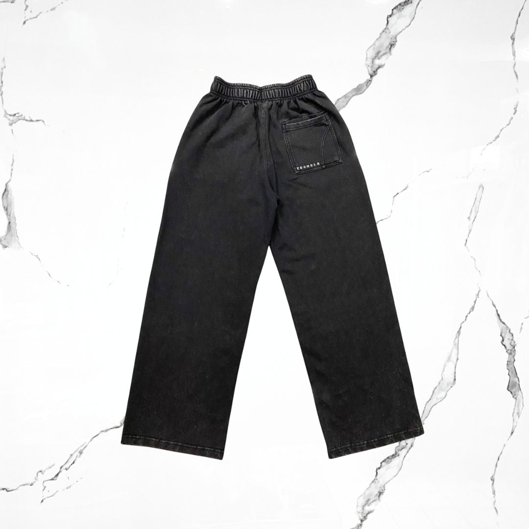 YoungLA Dark Wave Joggers Black Wash Pants
