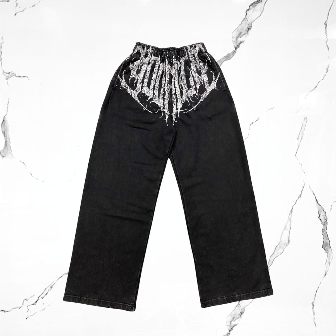 YoungLA Dark Wave Joggers Black Wash Pants