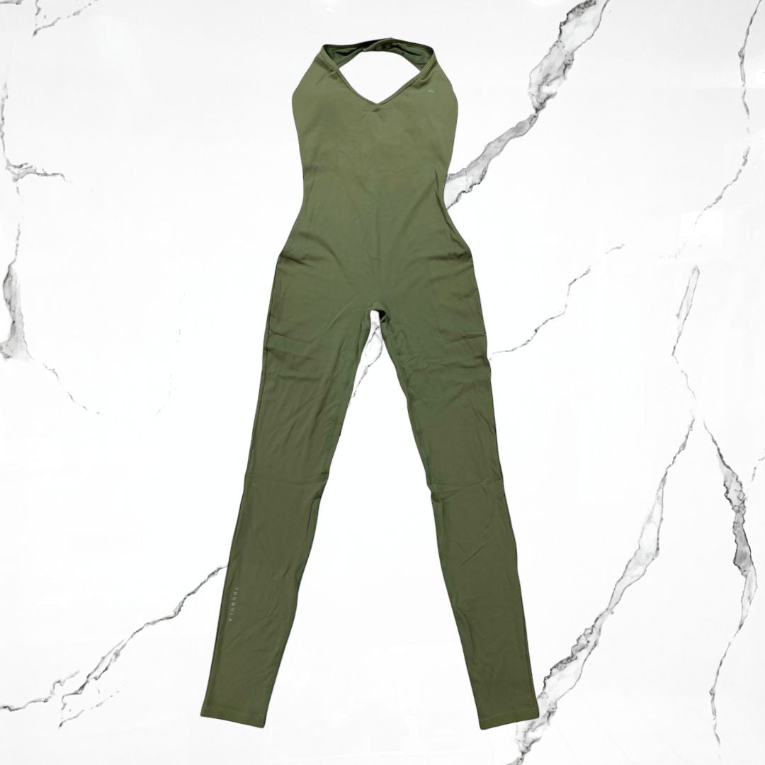 YoungLA Elevate Romper Deep Sage Body