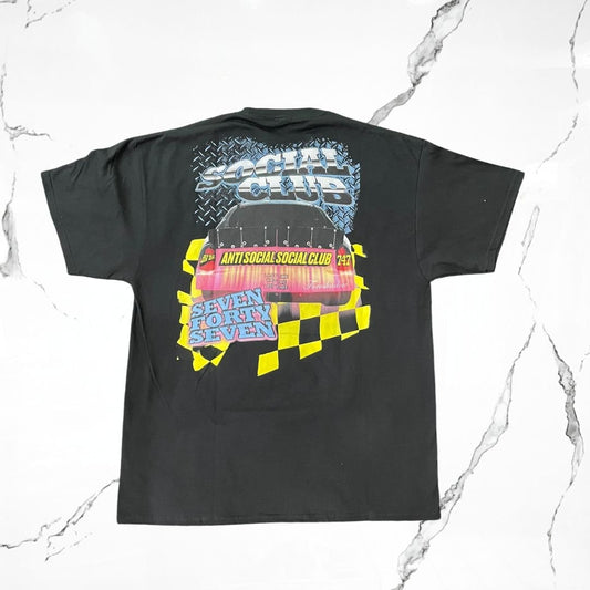 Anti Social Social Club Racing Black Pink T-shirt - Urban Utility