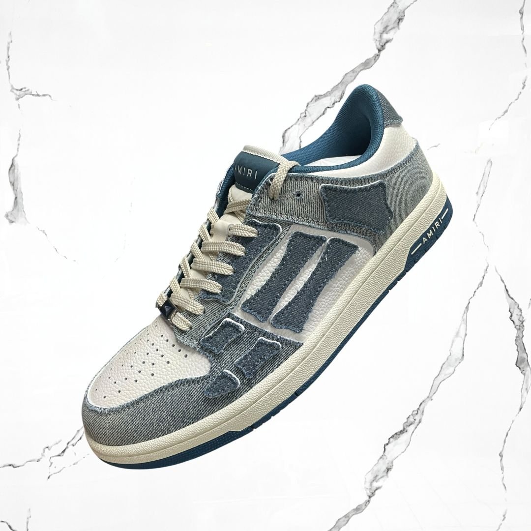 Amiri Skel Top Low Vintage Denim Slate Blue - Urban Utility