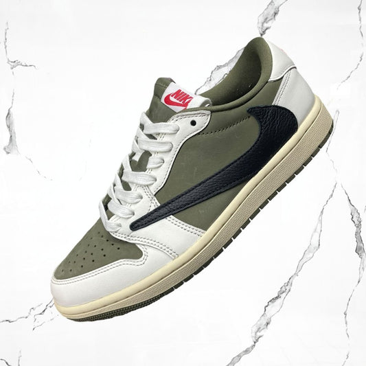Jordan 1 Low OG Travis Scott Medium Olive (De Uso) - Urban Utility