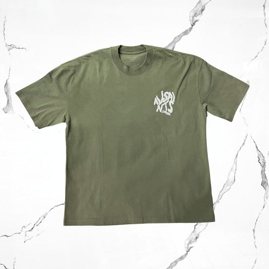 All Saints Orlando SS Crew Eden Green T-shirt - Urban Utility
