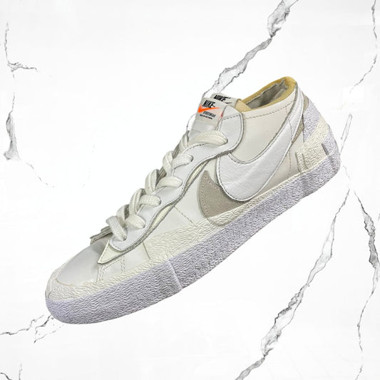 Nike Blazer Low Sacai White Patent Leather (De Uso) - Urban Utility
