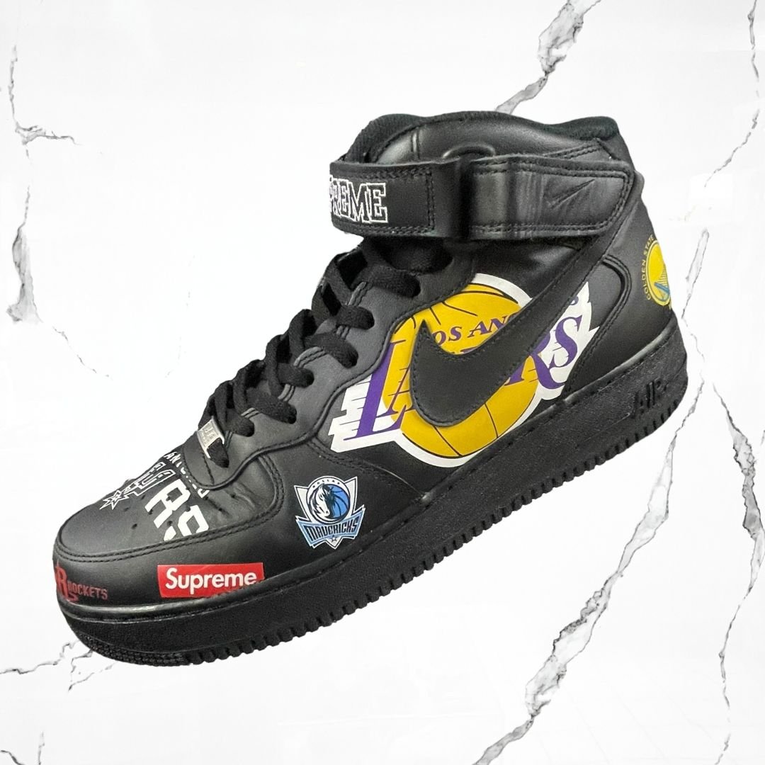 Air Force 1 Mid Supreme NBA Black (De Uso) - Urban Utility