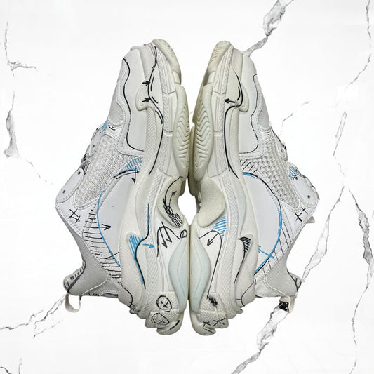 Balenciaga Triple S Sketch White (De Uso) - Urban Utility