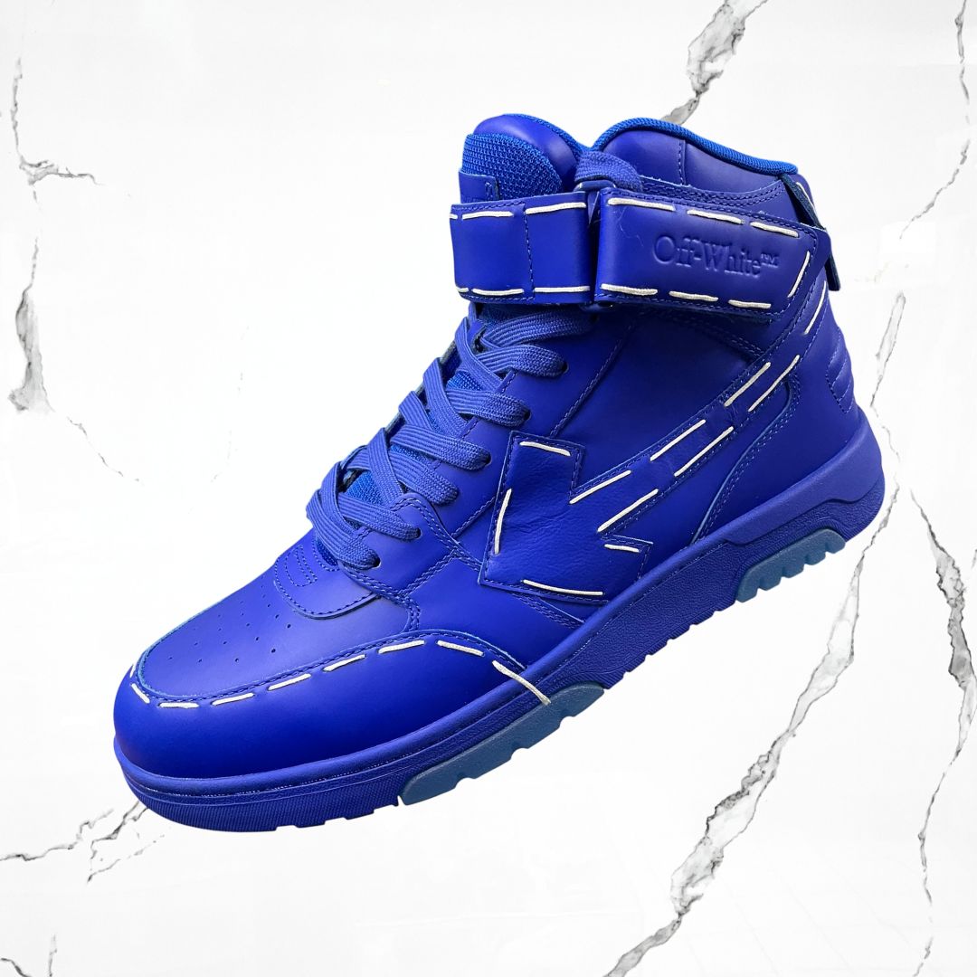 Off - White Out Of Office Low Sartorial Stitching Mid Top Blue Blue - Urban Utility