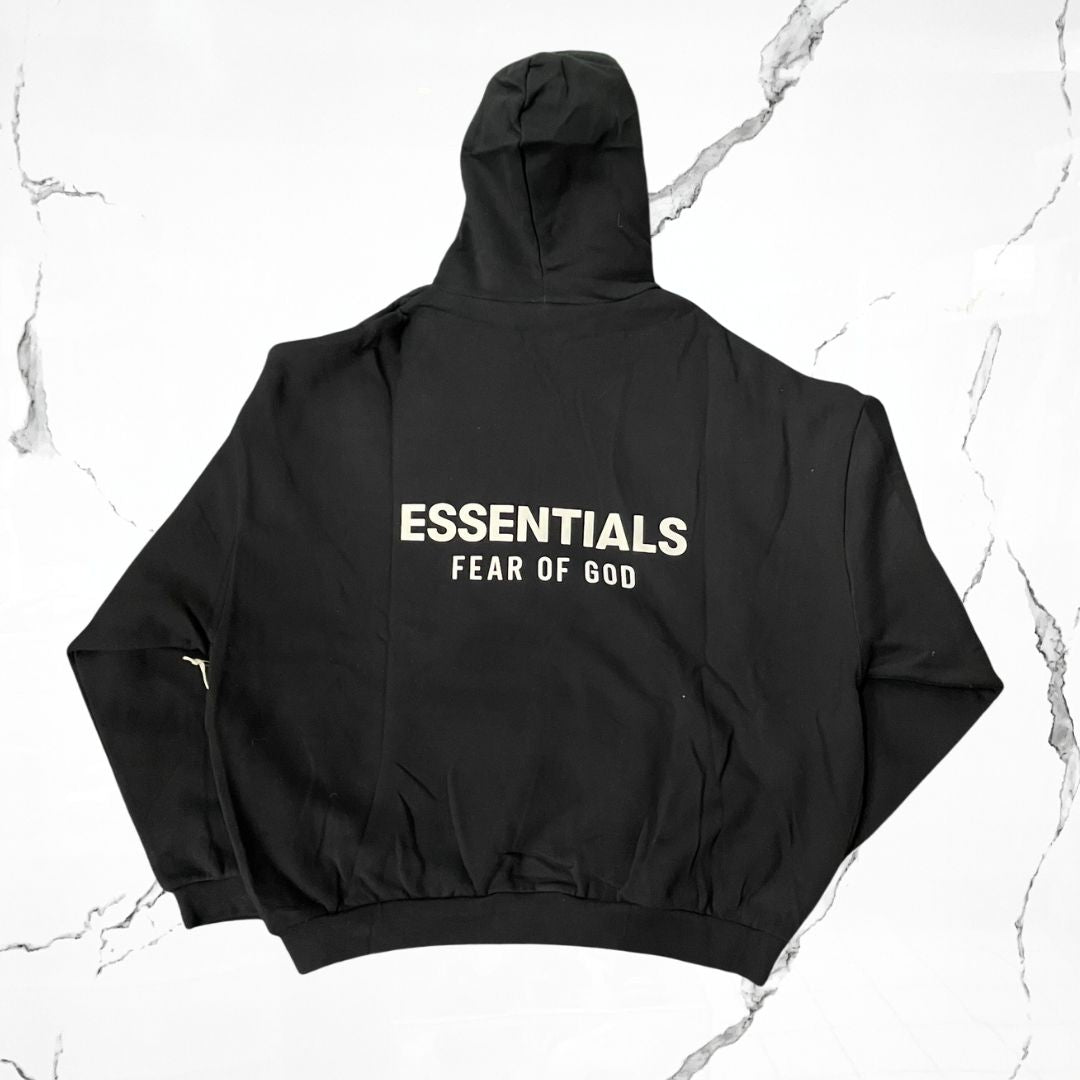 Essentials Black White Hoodie