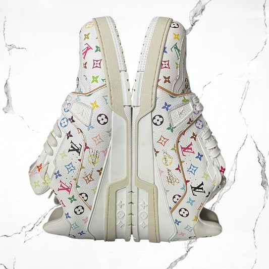 Louis Vuitton Trainer Takashi Murakami White (De Uso) - Urban Utility