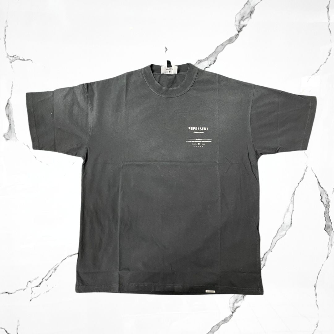 Represent Revere Manor Stained Black T-shirt - Urban Utility