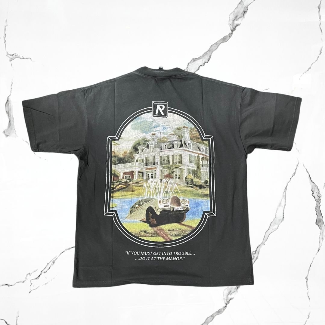 Represent Revere Manor Stained Black T-shirt - Urban Utility