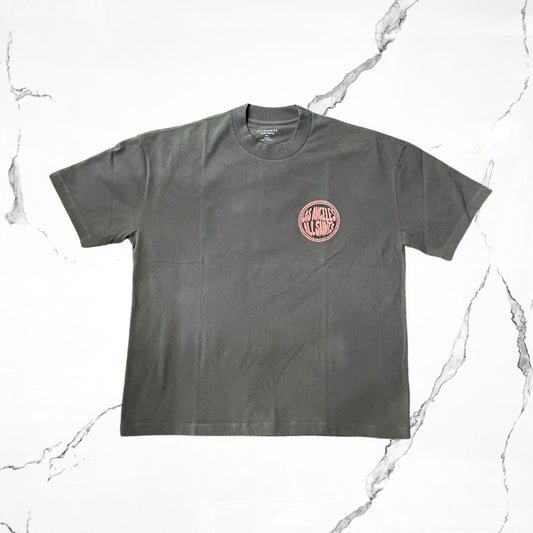 All Saints Los Angeles SS Crew Washed Black T-shirt - Urban Utility