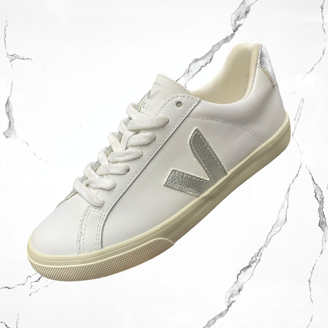 Veja Esplar Leather White Silver - Urban Utility