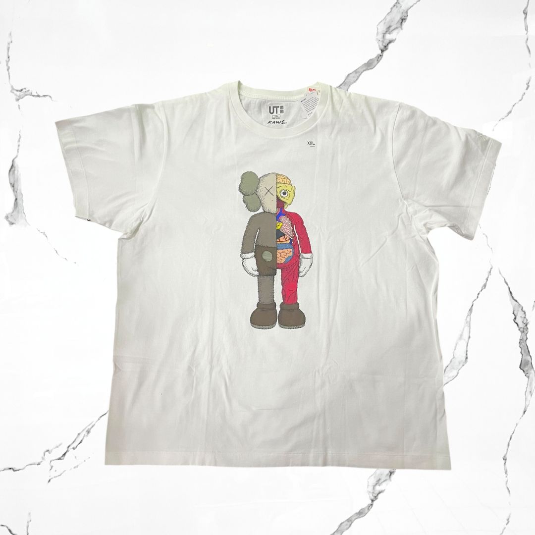 Uniqlo KAWS x Uniqlo Flayed White  T-shirt