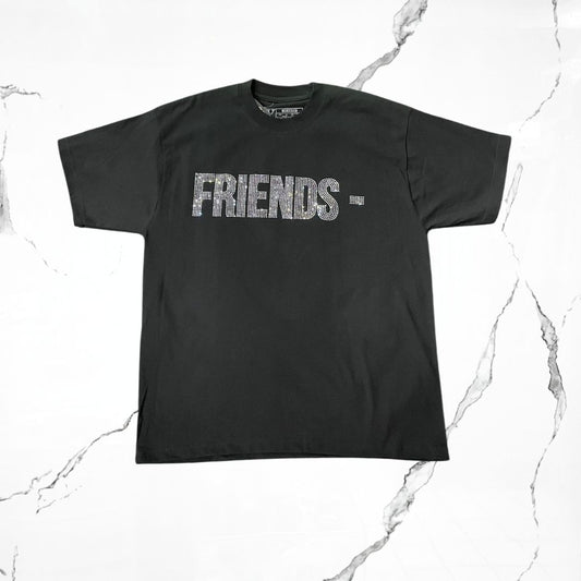 Vlone Friends Crystal Black T-shirt - Urban Utility