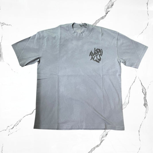 All Saints Orlando SS Crew Hazed Grey T-shirt - Urban Utility