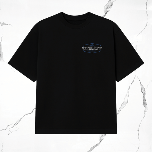 Urban Utility Carta Alta Negro Azul T-Shirt - Urban Utility