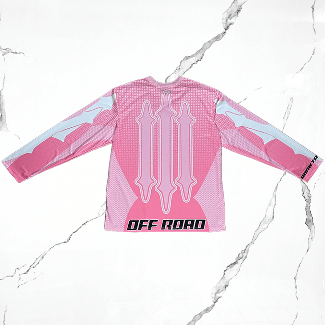 Urban Utility Off - Road Pink Longsleeve Jersey - Urban Utility