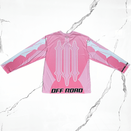 Urban Utility Off - Road Pink Longsleeve Jersey - Urban Utility