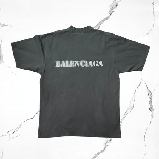 Balenciaga Stencil Type T-shirt - Urban Utility