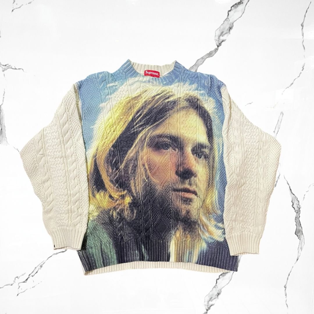 Supreme Kurt Cobain White Sweater - Urban Utility