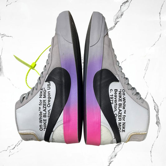 Nike Blazer Mid Off-White Wolf Grey Serena Queen (De Uso)