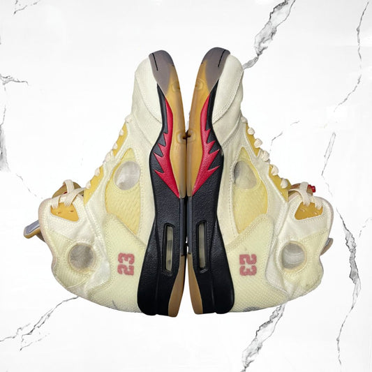 Jordan 5 Off - White Sail (De Uso) - Urban Utility