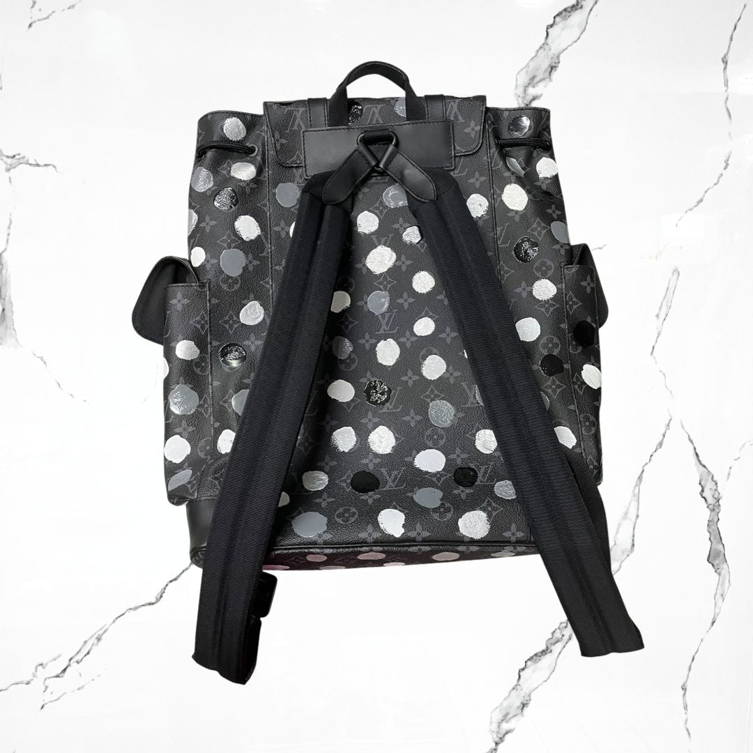 Louis Vuitton x Yayoi Kusama Christopher Bag MM Monogram Eclipse Black/Silver - Urban Utility