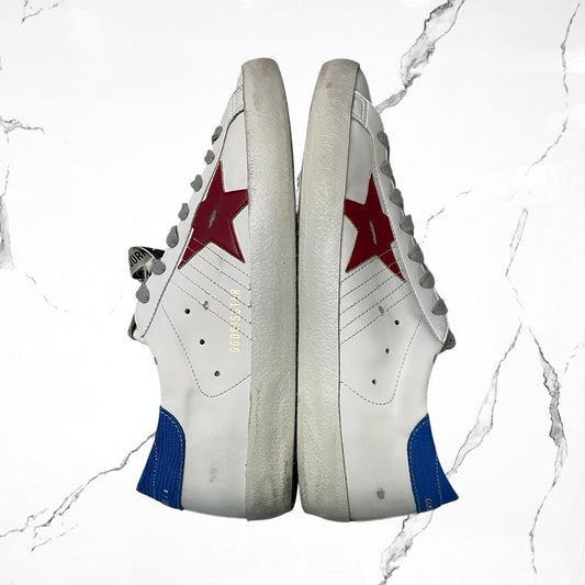 Golden Goose Super - star Classic White Red Blue (De Uso) - Urban Utility