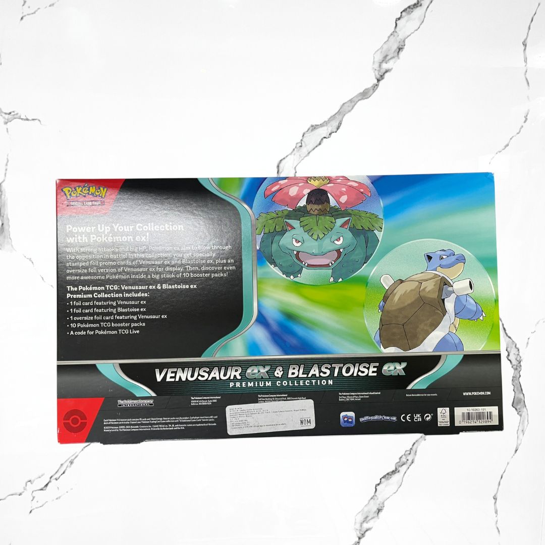 Pokémon Trading Card Game Venusaur ex & Blastoise ex Premium Collection - Urban Utility